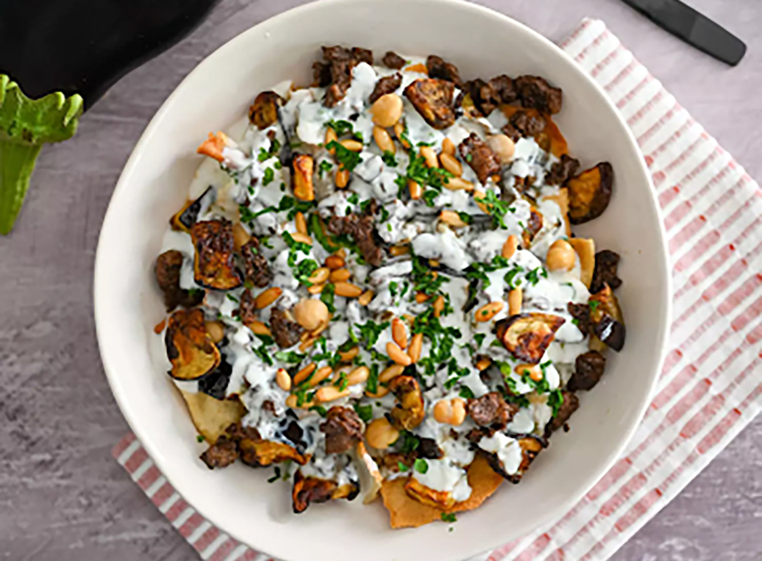 Middle Eastern Eggplant Casserole (Fattet Batenjan) | SoundVision.com
