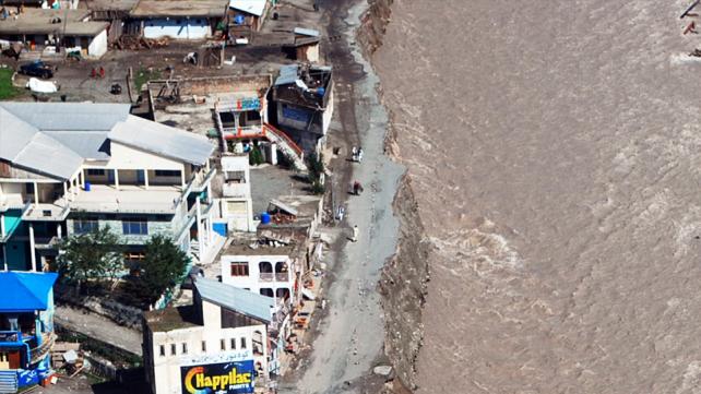 Image of damage during the Pakistan Flood