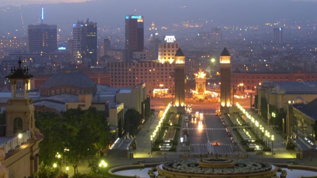 Montjuic Placa Espanya Barcelona 