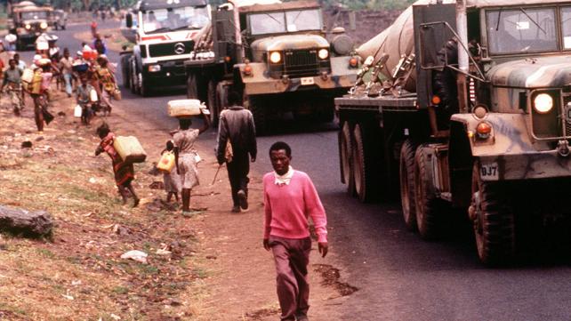 Rwandan refugees located at Camp Kimbumba, Zaire.