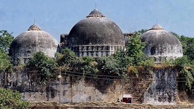 Babri Mosque prior to its destruction in 1992