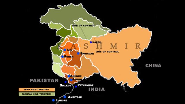 A map of Kashmir