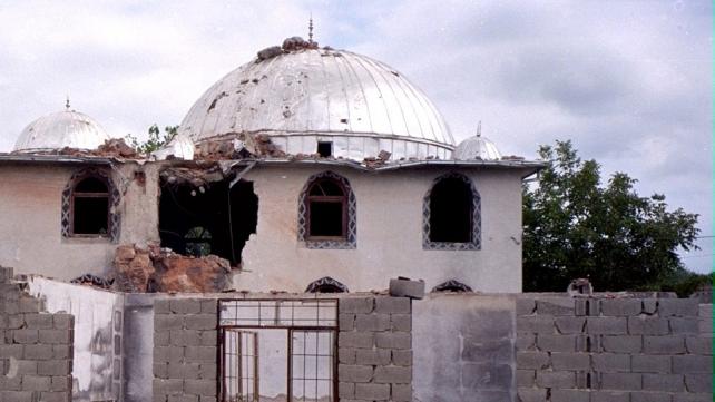 One of the many mosques destroyed during the Serbian occupation of Kosova