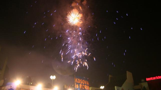 Fireworks at Kosova's Independance