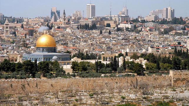 Jerusalem Old City from Mount of Olives.