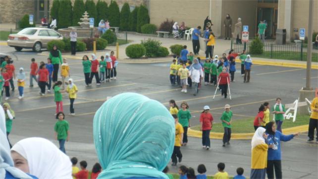 children playing sports