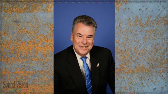 congressman peter kings official photo on background
