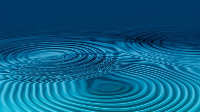 water waves circles