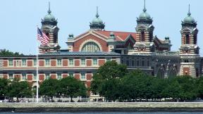 Immigration building at Ellis Island, NY.