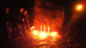 Álfablót is a Norse ceremony honoring the dead, ancestors, and elves, and it's corresponding to the Celtic Samhain.