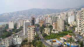 Jounieh, Lebanon - a view from the Téléférique to north