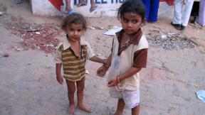 Brother and sister. Pushkar. India