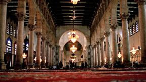 The Umayyad Mosque - interior, Damascus