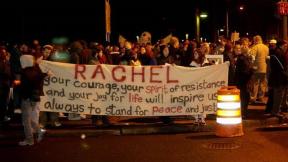 Peace Vigil and Rachel Corrie memorial 